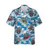 228CLOSET Raccoon Lovers Hawaiian Shirt for Men - Raccoon Surfing Button Down Shirt Men, Mens Hawaiian Shirt Set 32 Size M view 1