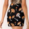 DENFY Mushrooms Berries Leaves Women's Tennis Skirts Inner Shorts Elastic Sports Golf Skorts with Pockets view 4
