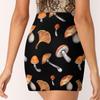 DENFY Mushrooms Berries Leaves Women's Tennis Skirts Inner Shorts Elastic Sports Golf Skorts with Pockets view 4