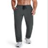 MAGCOMSEN Mens Athletic Workout Pants Lightweight Quick Dry Sweatpants Zipper Pockets Hiking Golf Running Dark Grey 30 view 2