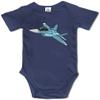 SiYooca Cartoon Airplane Jet Aircraft Fighter Bodysuit Infant Romper Baby Short Sleeve Onesie view 1