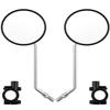 Bike Handlebar Rearview Mirror, Universal Adjustable Rotatable Clear Mirror for Mountain Road Bike Bicycle ebike Motorcycle Scooter Right Left Available with Bolt 10mm (2 Pcs) view 1