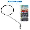 Bike Handlebar Rearview Mirror, Universal Adjustable Rotatable Clear Mirror for Mountain Road Bike Bicycle ebike Motorcycle Scooter Right Left Available with Bolt 10mm (2 Pcs) view 4