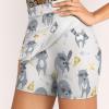 Funny Raccoons and Pizza Slice Food Women's Tennis Skirts Inner Shorts Elastic Sports Golf Skorts with Pockets view 3