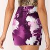 DENFY Pink Colorful Brush Strokes Women's Tennis Skirts Inner Shorts Elastic Sports Golf Skorts with Pockets view 4