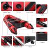 10ft PVC Inflatable Boat Sport Tender Dinghy Boat Water Adult Assault Boat (Red) view 3