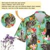 228CLOSET Raccoon Lovers Hawaiian Shirt for Men - Tropical Summer Button Down Shirt Men, Mens Hawaiian Shirt Set 32 Size L view 3
