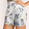 Funny Raccoons and Pizza Slice Food Women's Tennis Skirts Inner Shorts Elastic Sports Golf Skorts with Pockets view 3