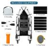 WINGOOD 10ft PVC Inflatable Boat Sport Tender Dinghy Boat Water Adult Assault Boat (White) view 4