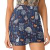 Autumn Forest Animal Women's Tennis Skirts Inner Shorts Elastic Sports Golf Skorts with Pockets view 1