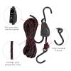 4 Pcs Kayak Rope Tie Downs Straps, 1/4" x 12Ft Adjustable Tie Down Straps Canoe Bow and Stern Tie Down Strap,Heavy Duty Tie Downs Rope Hanger Kayak Accessories(1/4" x12ftx4pcs) view 2