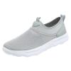 CsgrFagr Men Sports Shoes Fashion Summer New Pattern Simple Solid Mesh Breathable Sneaker Rack for Men Bedroom Size 13 (Grey, 11)
