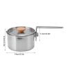 1L Camping Kettle, Stainless Steel Camp Tea Coffee Pot, Portable Small Camping Kettle for Open Fire, Outdoor Kettle with Lid and Collapsible Handle for Camping Hiking Picnic view 2
