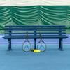 Vermont Tennis Court Bench - 3 & 4 Seater | Standard or Backless (Standard, Navy Blue, 4 Seater) view 2