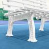 Vermont Tennis Court Bench - 3 & 4 Seater | Standard or Backless (Standard, White, 4 Seater) view 2