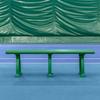 Vermont Tennis Court Bench - 3 & 4 Seater | Standard or Backless (Backless, Green, 3 Seater) view 2