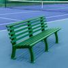 Vermont Tennis Court Bench - 3 & 4 Seater | Standard or Backless (Standard, Green, 4 Seater) view 2
