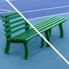 Vermont Tennis Court Bench - 3 & 4 Seater | Standard or Backless (Standard, Green, 4 Seater) view 4