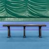 Vermont Tennis Court Bench - 3 & 4 Seater | Standard or Backless (Backless, Black, 4 Seater) view 2