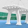 Vermont Tennis Court Bench - 3 & 4 Seater | Standard or Backless (Backless, White, 4 Seater) view 2