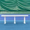 Vermont Tennis Court Bench - 3 & 4 Seater | Standard or Backless (Backless, White, 4 Seater) view 4