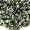 8x6MM Ruby Zoisite Gemstone Grade AB Micro Faceted Rondelle Loose Beads 15.5 inch Full Strand CHIK-STNRD-28556 view 1