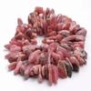 13-15MM Rhodochrosite Gemstone Stick Pebble Chip Loose Beads 7.5 inch CHIK-STNRD-28652 view 2