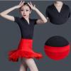 OTMYIGO Girl Latin Dance Dress Tassel Ballroom Children Dance Competition Costume Salsa Tango Dresses Dancing Stage Performance Clothing,Red,120 view 3