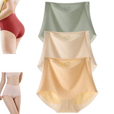 3PC Seamless High Waist Butt Lift Panties,Butt Lift Panties,Traceless Nude Feel Butts Lifting,Breathable Slim Sexy Panties (D,XXL)