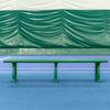 Vermont Tennis Court Bench - 3 & 4 Seater | Standard or Backless (Backless, Green, 4 Seater) view 2