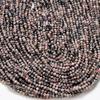 2MM Natural Rhodonite Gemstone Grade A Micro Faceted Round Loose Beads 15 inch Full Strand CHIK-STNRD-28506 view 1