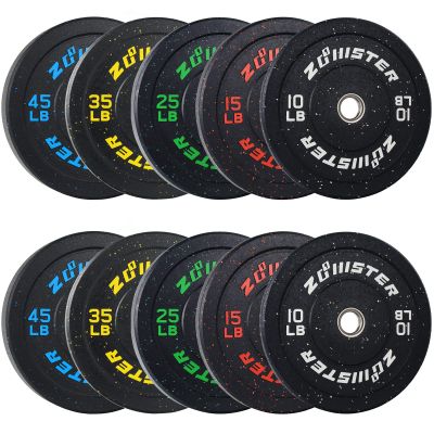 260LB Bumper Plate High Bounce Bumper Weight Plate with Steel Insert Strength Training Weight Lifting Plate Olympic Weight Plate