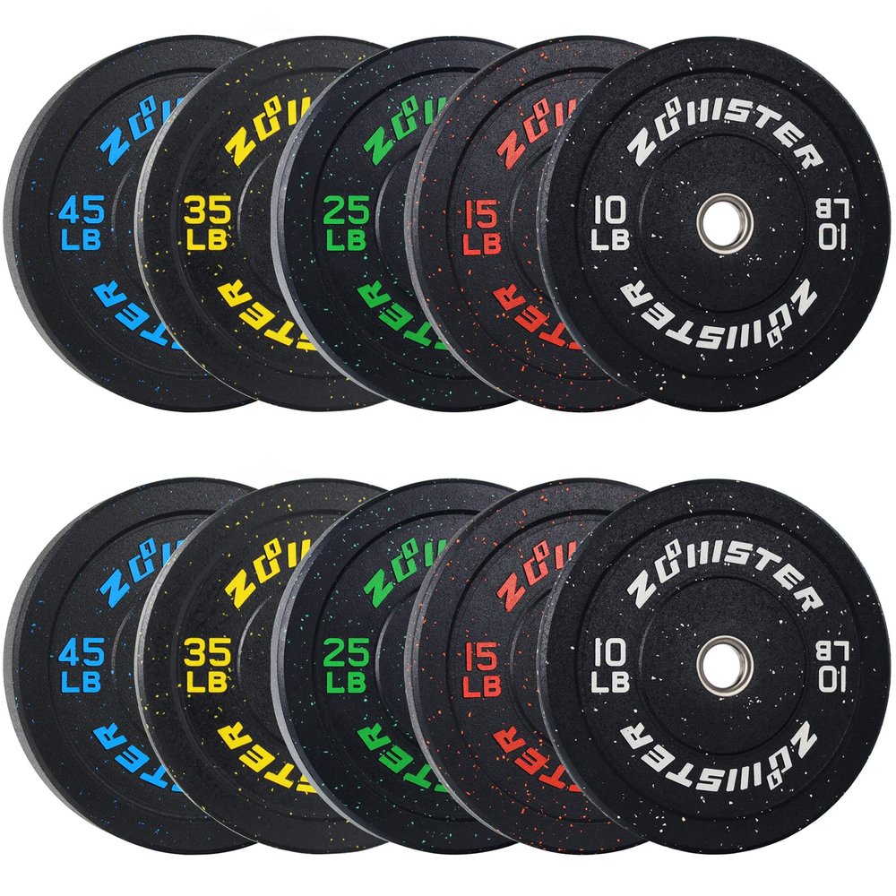 260LB Bumper Plate High Bounce Bumper Weight Plate with Steel Insert Strength Training Weight Lifting Plate Olympic Weight Plate