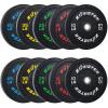 260LB Bumper Plate High Bounce Bumper Weight Plate with Steel Insert Strength Training Weight Lifting Plate Olympic Weight Plate view 1