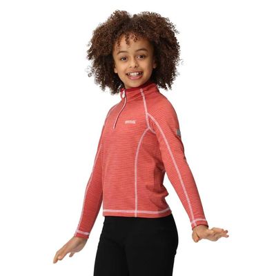 Regatta Boy's Berley Half Zip Base Layer Top T-Shirt, Mineral Red, 7-8 Years
