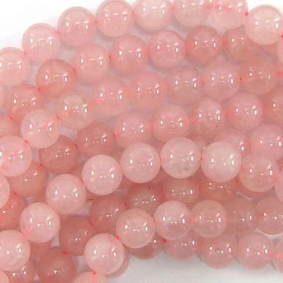 10mm Pink Rose Quartz Round Beads 15" Strand CHIK-STNRD-28100