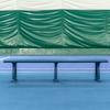 Vermont Tennis Court Bench - 3 & 4 Seater | Standard or Backless (Backless, Navy Blue, 4 Seater) view 1