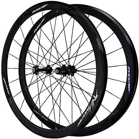 ZECHAO 40mm Wheelset 700C 20mm Width Cycling Racing Aluminum Alloy Wheel C/V-Brake Quick Releas Hub Wheel for 7 8 9 10 11 12 Speed Wheelset