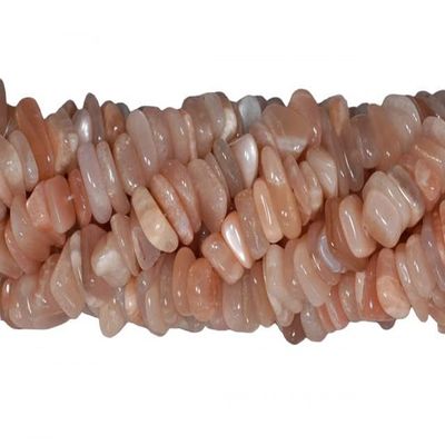 10-12MM Orange Moonstone Gemstone Stick Slice Loose Beads 15.5 inch Full Strand CHIK-STNRD-28629