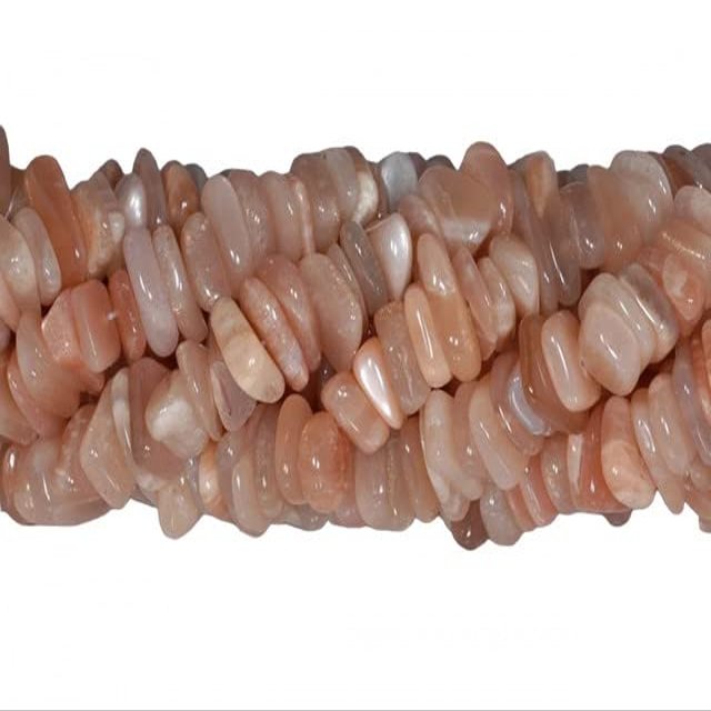 10-12MM Orange Moonstone Gemstone Stick Slice Loose Beads 15.5 inch Full Strand CHIK-STNRD-28629