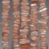 10-12MM Orange Moonstone Gemstone Stick Slice Loose Beads 15.5 inch Full Strand CHIK-STNRD-28629 view 2