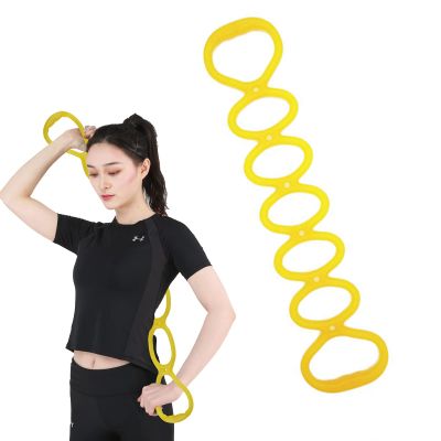 7 Ring Stretch Resistance Exercise BandBetterJonny Workout Bands Yoga Stretching,Foot,Leg and Arm Exerciser for Home or Fitness Center Workout Walking Exercise
