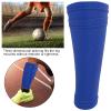 Soccer Shin Guard Socks, Blue Leg Guard Socks, Nylon Breathable Calf Shin Guard Covers, Double Layer Leg Performance Support Football Calf Sleeves for Kicking Balls, Running, Cycling(L) view 3