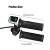 1 Pair Electric Bike Throttle Grips with Led Display 36V Electric Bike Speed Control Handle for Electric Bike Scooters view 2