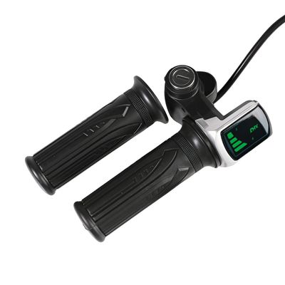 1 Pair 48V Electric Bicycle Throttle Handle Waterproof LED Power Display for Electric Bicycle Scooter