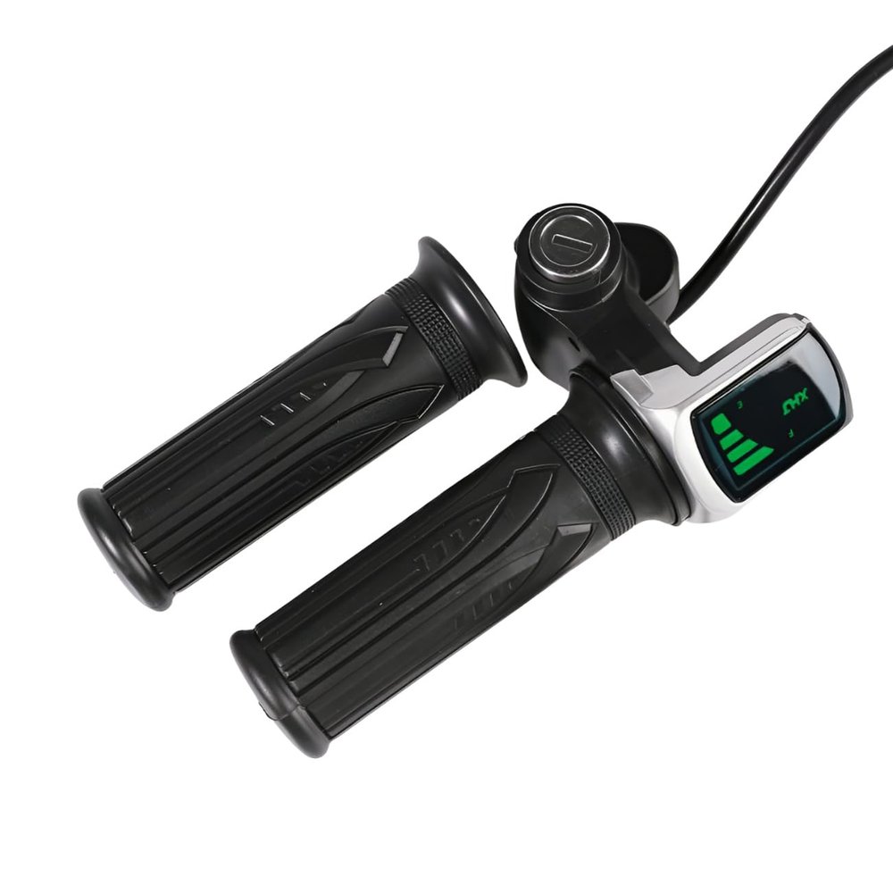 1 Pair 48V Electric Bicycle Throttle Handle Waterproof LED Power Display for Electric Bicycle Scooter