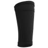 Soccer Shin Guard Socks, Black Leg Guard Socks, Nylon Breathable Calf Shin Guard Covers, Double Layer Leg Performance Support Football Calf Sleeves for Kicking Balls, Running, Cycling(L) view 4