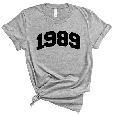 Collegiate 1989 Shirt Unisex 2X-Large Grey
