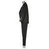 ZYXTIM 2 Piece Suit Sets for Women Blazer Double Button Long Sleeve Blazer & High Waist Pants Slim Fitted Business Outfits Black view 4