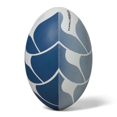 Canterbury Thrillseeker Rugby League Union Training Ball White/Blue - Size 5
